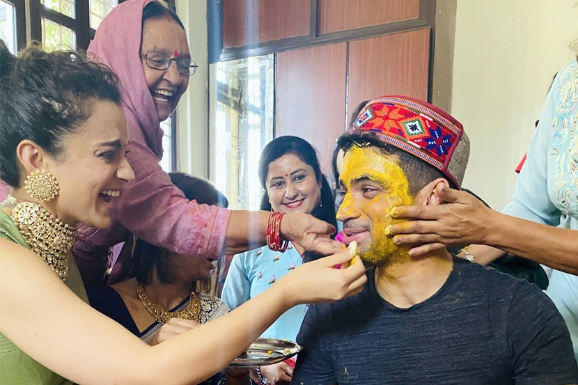 ‘बॉलिवूड क्वीन’च्या घरी सनईचौघडे; शेअर केला भावाच्या हळदी समारंभाचा व्हिडिओ