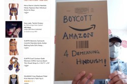 #BoycottAmazon : हिंदू देवी-देवतांची चित्रं असणाऱ्या पायपुसण्या, अंतर्वस्त्रांची विक्री
