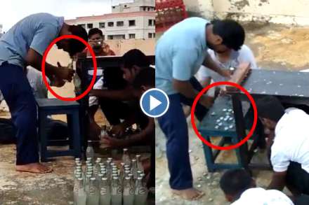 Video: बापरे! तरूणाने एका मिनिटात डोक्याने उघडल्या ६८ सोडा बॉटल्स Video: बापरे! तरूणाने एका मिनिटात डोक्याने उघडल्या ६८ सोडा बॉटल्स