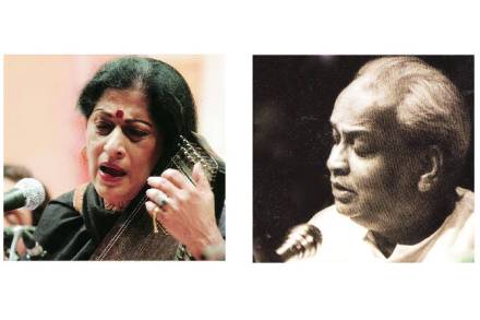 गानसरस्वती किशोरी आमोणकर आणि पं. कुमार गंधर्व गानसरस्वती किशोरी आमोणकर आणि पं. कुमार गंधर्व