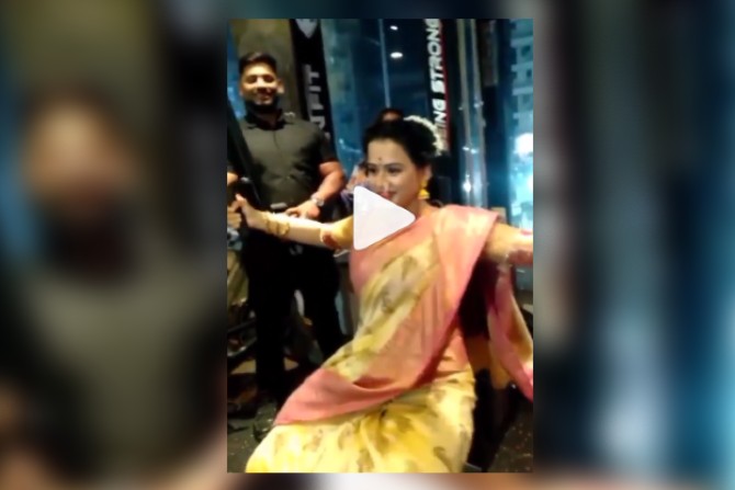 साडी, नथ आणि मेकअपमध्ये प्राजक्ता गायकवाडचा वर्कआऊट; पाहा व्हिडीओ