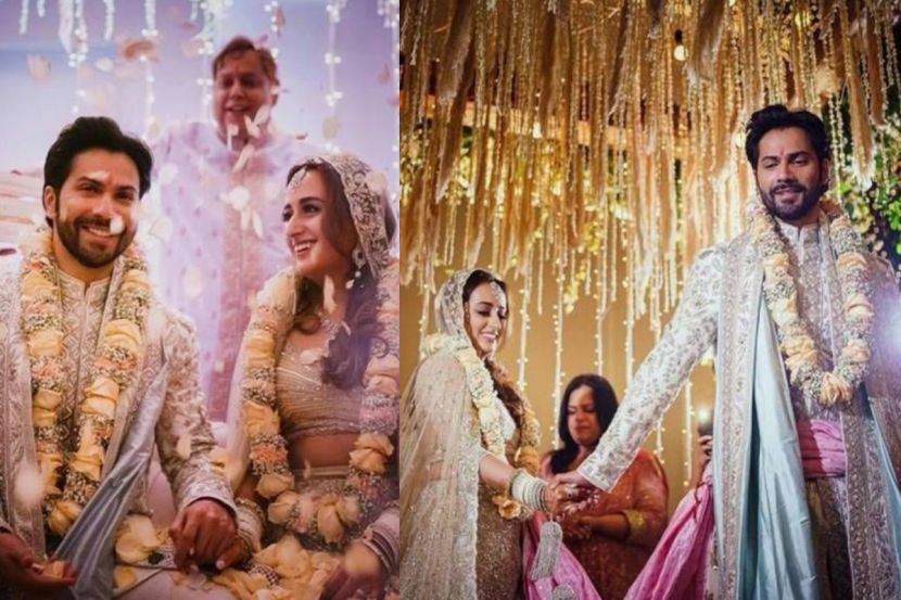 वरुण-नताशाच्या डोक्यावर अक्षता पडताच नेटकऱ्यांनी सर्च केली ‘ही’ गोष्ट