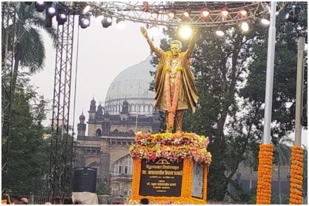 शिवसेनाप्रमुख बाळासाहेब ठाकरे यांच्या पूर्णाकृती पुतळ्याचे अनावरण