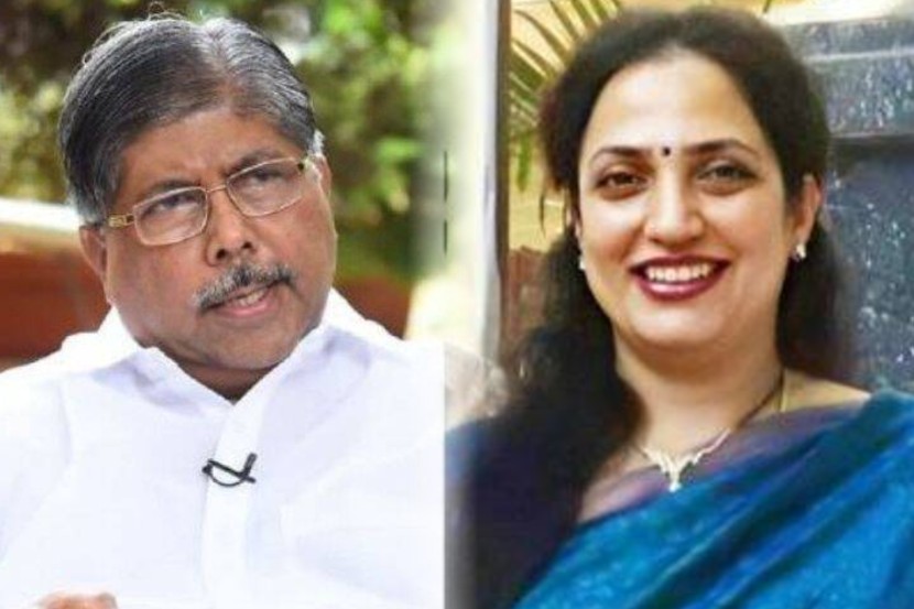 भाजपा प्रदेशाध्यक्ष चंद्रकांत पाटील व सामनाच्या संपादक रश्मी ठाकरे. (संग्रहित छायाचित्र)