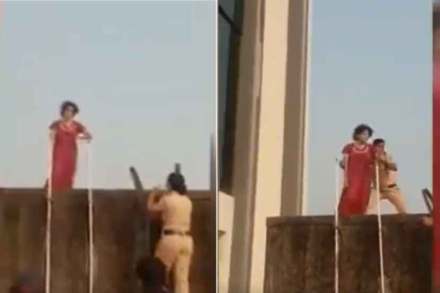 image from video shared on social media by Home Home Minister Anil Deshmukh. Source:Twitter/@AnilDeshmukhNCP