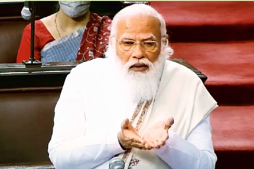 राज्यसभेत बोलताना पंतप्रधान नरेंद्र मोदी यांनी आंदोलनजीवी शब्दाचा उल्लेख केला होता. 