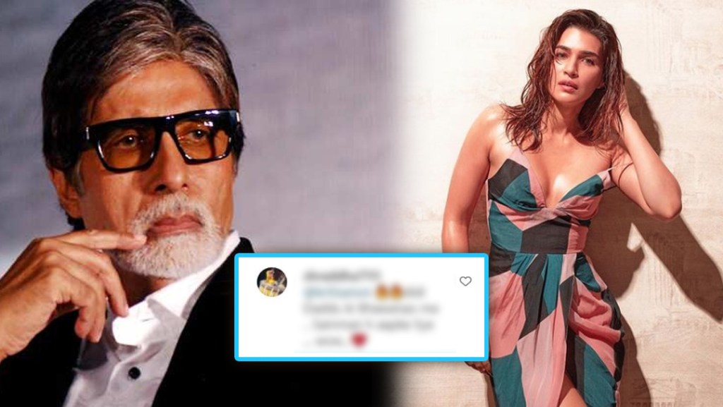 ‘दीदी तेरा दादू दीवाना’, क्रितीच्या बोल्ड फोटोवर कमेंट केल्यामुळे अमिताभ बच्चन झाले ट्रोल