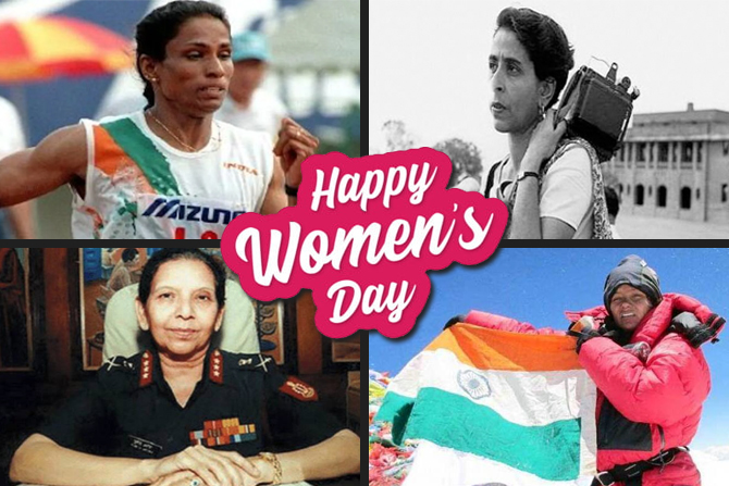 Happy Womens Day 2021 First Indian Ladies In Different Fields Sdn 96 ...