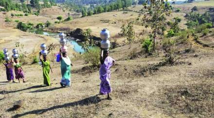 उशाला धरण असूनही घशाला कोरड पडल्याची परिस्थिती जिल्ह्य़ातील मोखाडा, विक्रमगड, जव्हार व वाडा तालुक्यांमध्ये दिसून येत आहे.