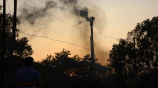 Chimney of a crematorium Smoke pune Dhankawadi Teen Hatti Chowk Express Photo By Pavan Khengre