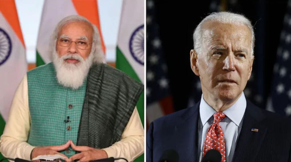 जो बायडन आणि नरेंद्र मोदी