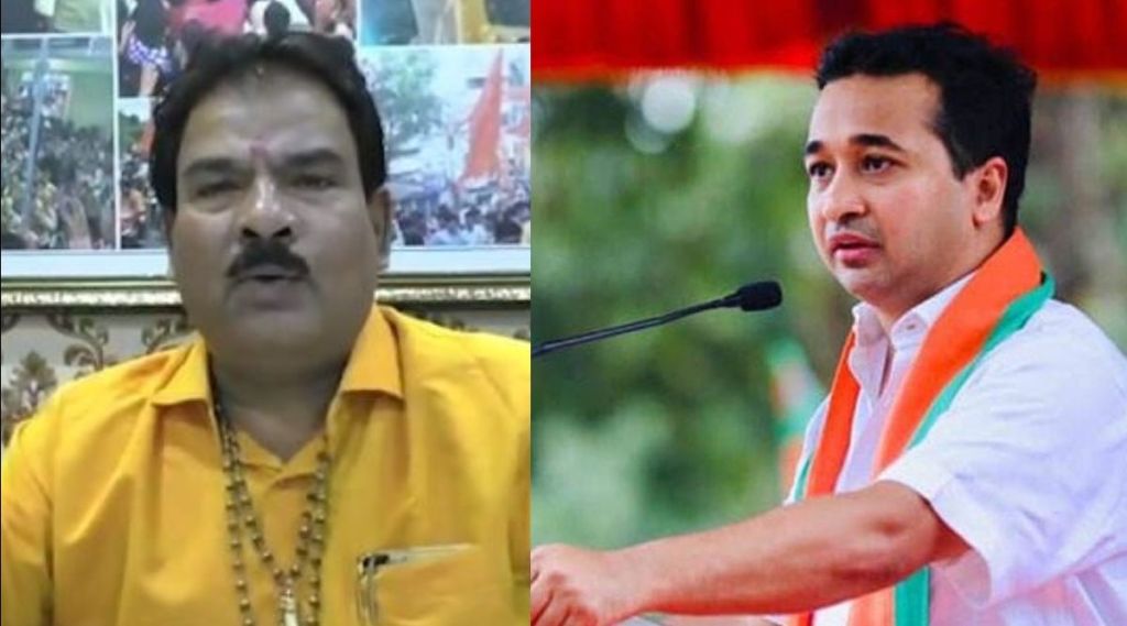फडणवीसांच्या तोंडात करोनाचे विषाणू कोंबणार म्हणणाऱ्या शिवसेना आमदाराला नितेश राणेंचं उत्तर; म्हणाले…