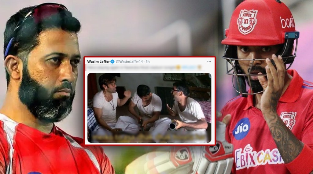 Wasim Jaffer made fun tweet about kl rahul playing at narendra modi stadium