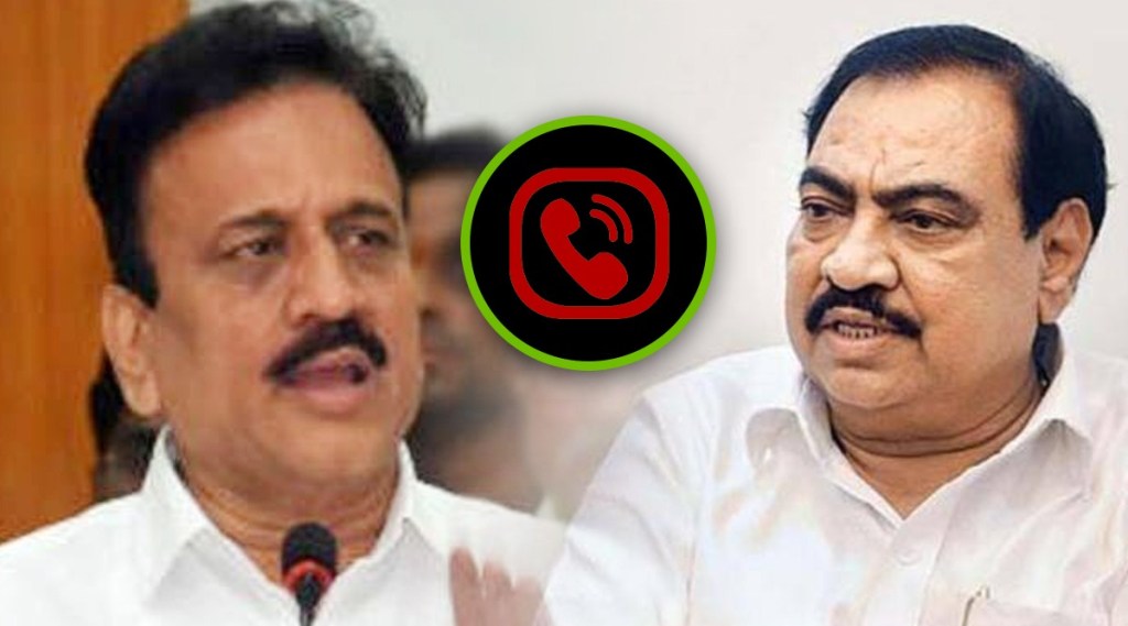 girish mahajan on eknath khadse audio clip viral