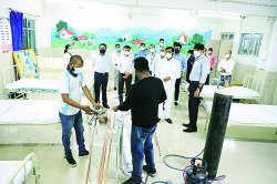 अत्यवस्थ रुग्णांना उच्च दाबाने प्राणवायू