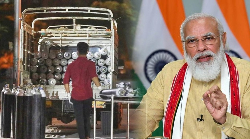 देशात ऑक्सिजन वाहतूक करण्याऱ्या टँकर्सना सूट; आढावा बैठकीत पंतप्रधान मोदींचा निर्णय