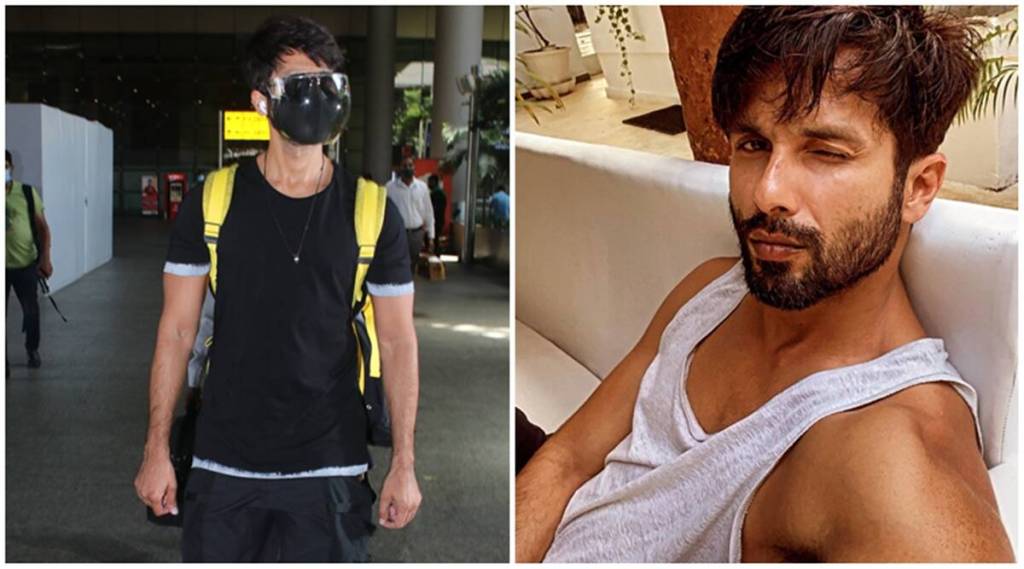 Shahid kapoor took extra precaution of covid 19 Shahid kapoor took extra precaution of covid 19