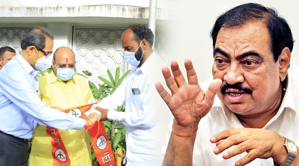 जळगावमध्ये शिवसेनेने धक्का दिल्यानंतर खडसेंची पहिली प्रतिक्रिया; म्हणाले…