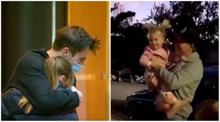 Australian players meet their families after completing the quarantine period