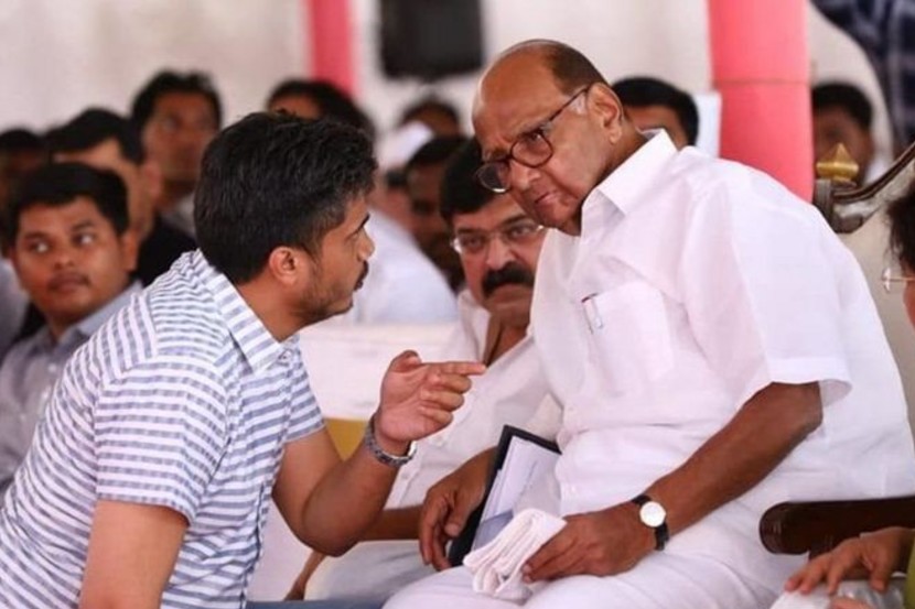 Rohit pawar sharad pawar