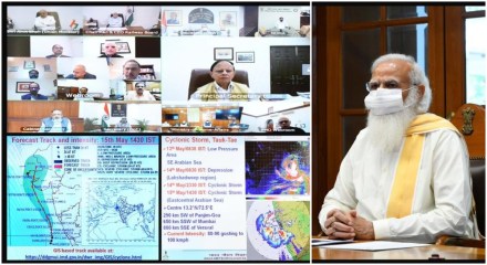 Tauktae Cyclone : पंतप्रधान मोदींनी घेतली उच्चस्तरीय बैठक ; सज्जतेचा आढावा!