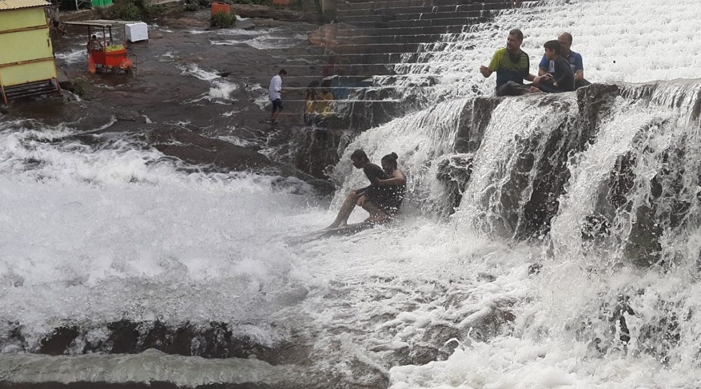Lonavla Bushi Dam overflows Lonavla Bushi Dam overflows