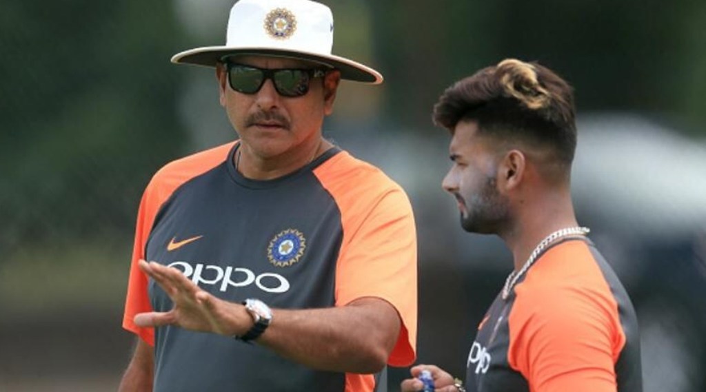 Ravi Shastri and Rishabh Pant