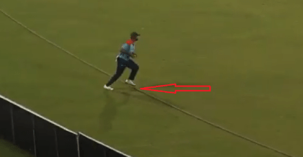 Tamim Iqbal forgets where boundary rope is