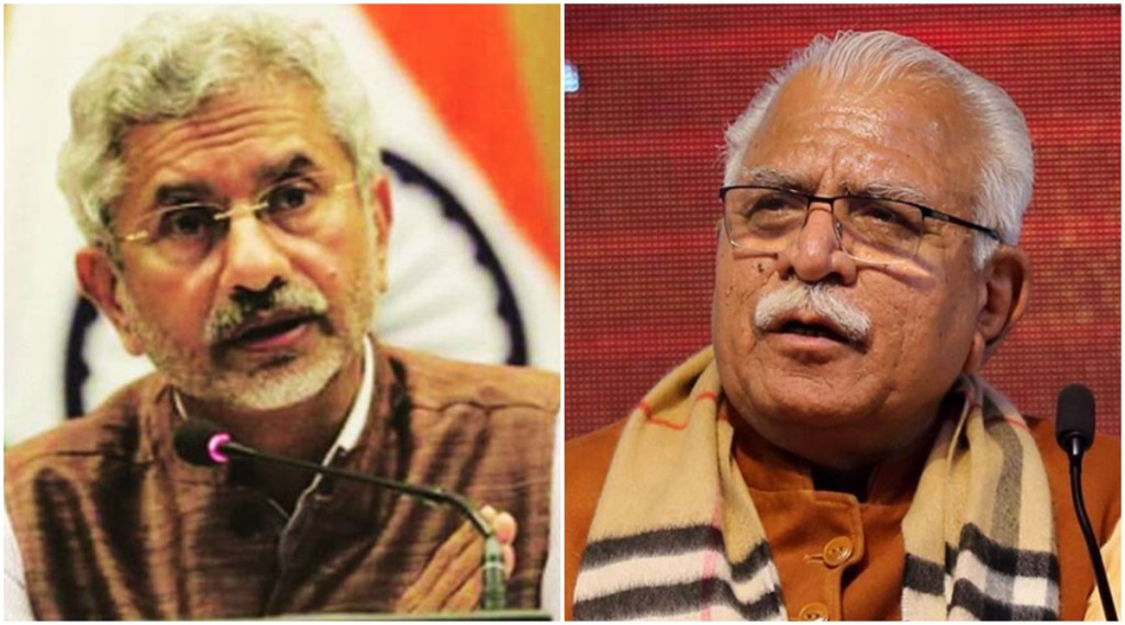 CM Manohar Lal Khattar spoke to EAM S. Jaishankar