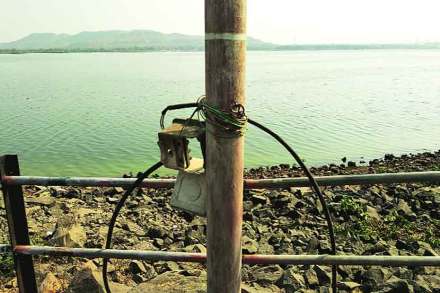 कुर्झे धरणाची पातळी वाढली