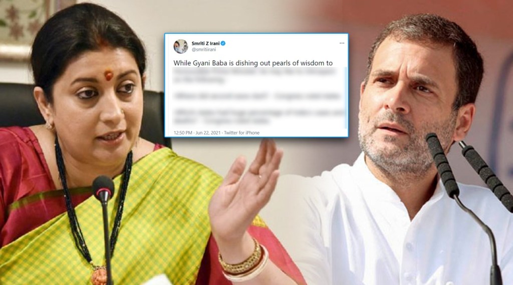 smriti irani targets rahul gandhi on twitter smriti irani targets rahul gandhi on twitter