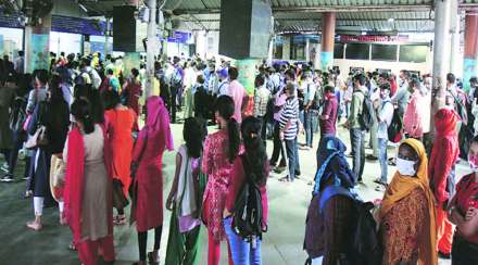 लसीकरण एक टक्का, सर्वत्र गर्दी मात्र अमाप