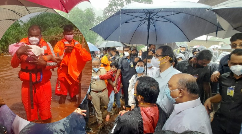 cm uddhav thackeray, Raigad Landslide, Mahad landslinde, Taliye Village, Maharashtra Landslide and flood
