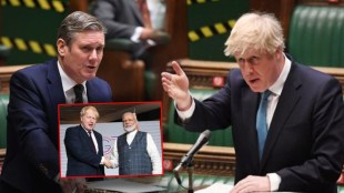 UK parliament politics over leaflet featuring PM Modi
