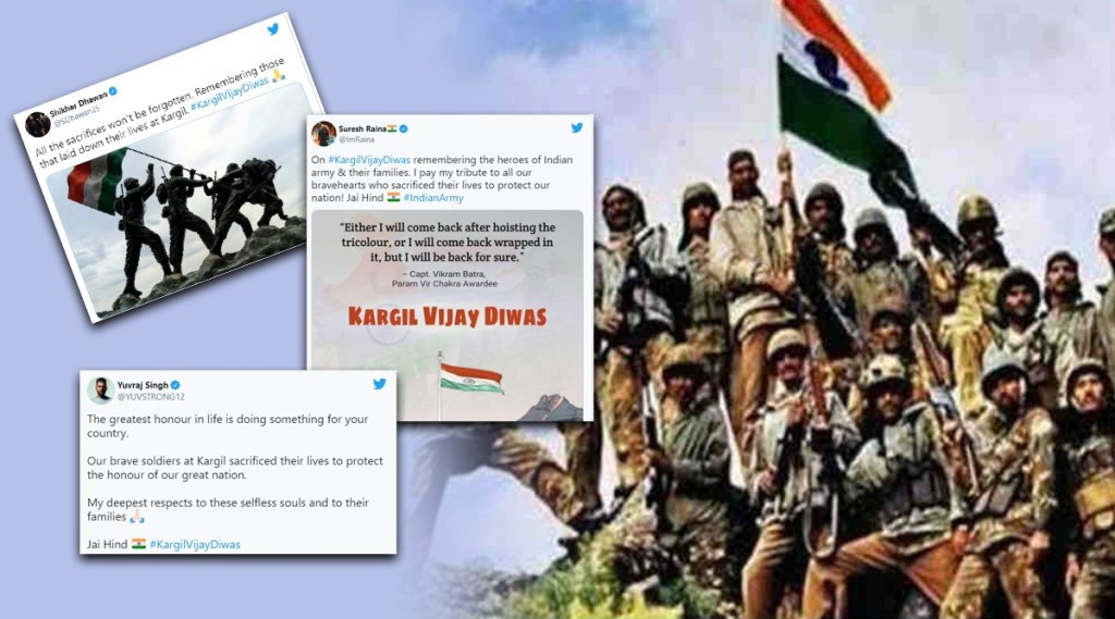 Indian cricketers pays tributes on kargil vijay diwas