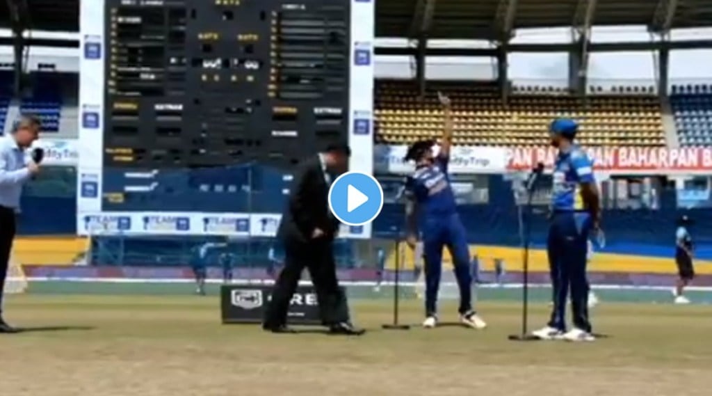 india vs sri lanka shikhar dhawan celebrates after winning the toss video goes viral