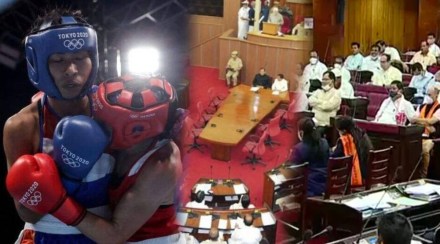 Lovlina Borgohain boxing match