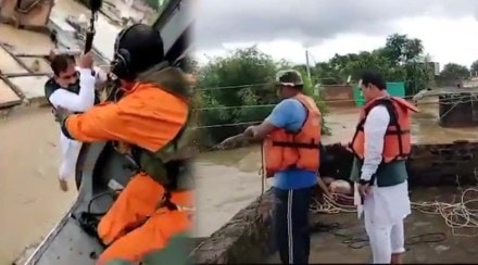 MP Flood Home Minister Narottam Mishra MP Flood Home Minister Narottam Mishra