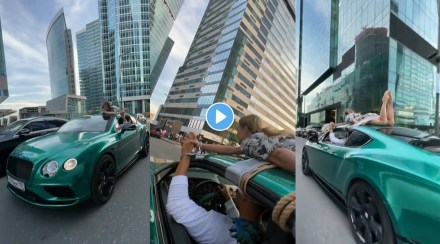 Man Drives With Girlfriend Tied To Roof In Bizarre