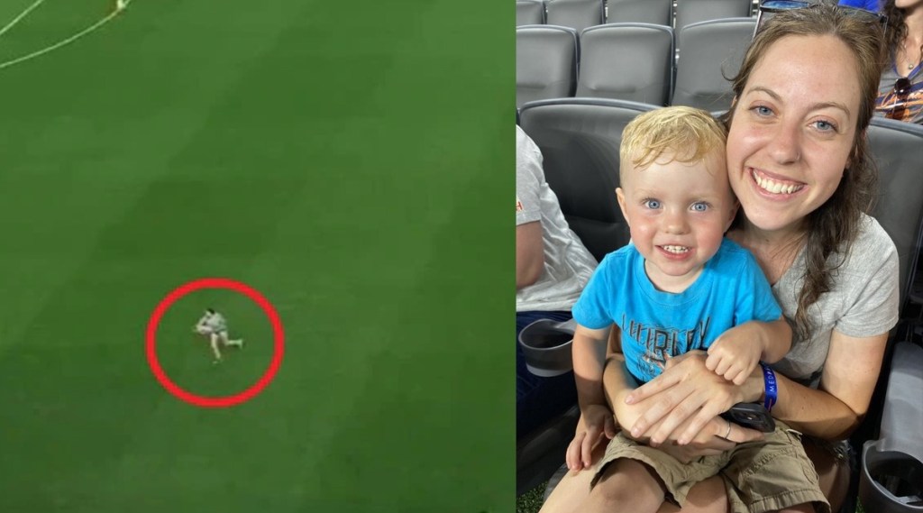 Toddler Runs Onto Soccer Field During Game