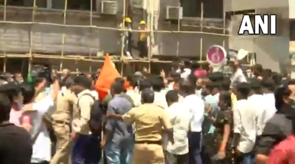 Narayan Rane Controversial statement consequences Sena BJP clashes across Maharashtra gst 97