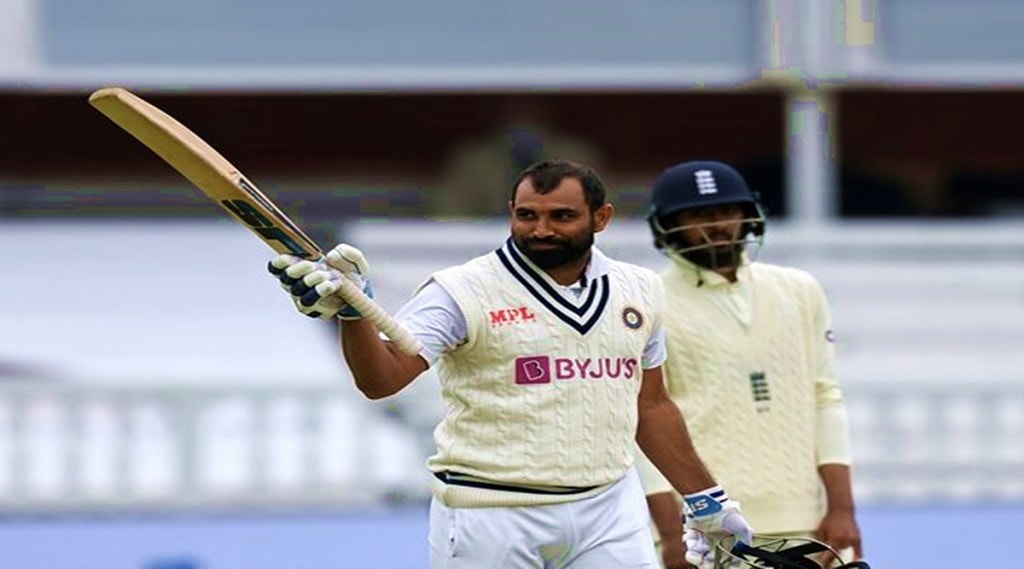 Ind vs Eng mohammed shami scores not out half century at lords