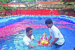 विसर्जनासाठी कृत्रिम तलावांच्या संख्येत वाढ 