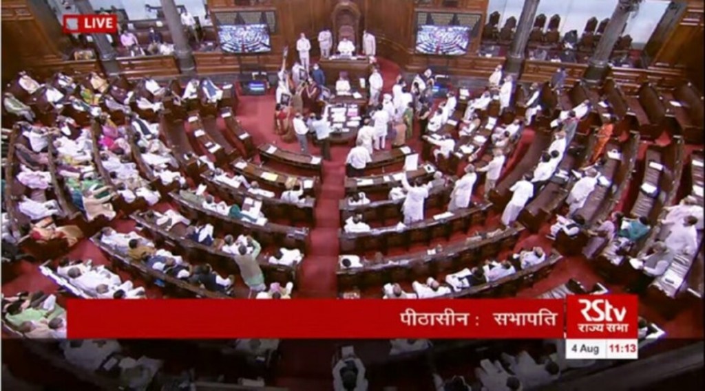 Six MPs suspended for creating chaos in Rajya Sabha s