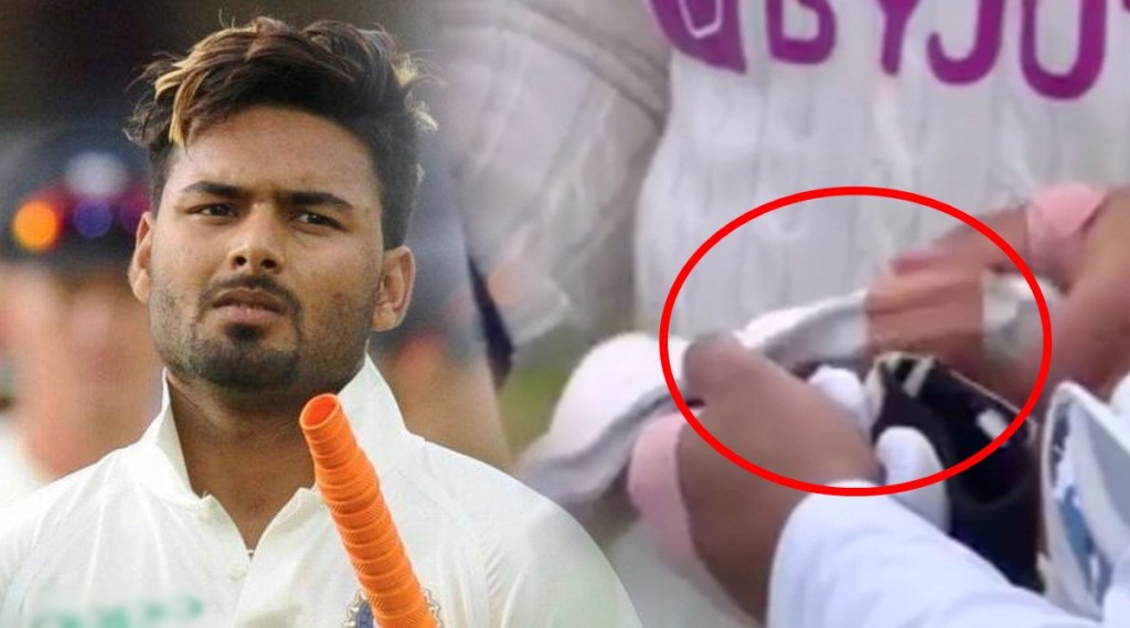 ind vs eng rishabh pant forced to remove taping from gloves watch video