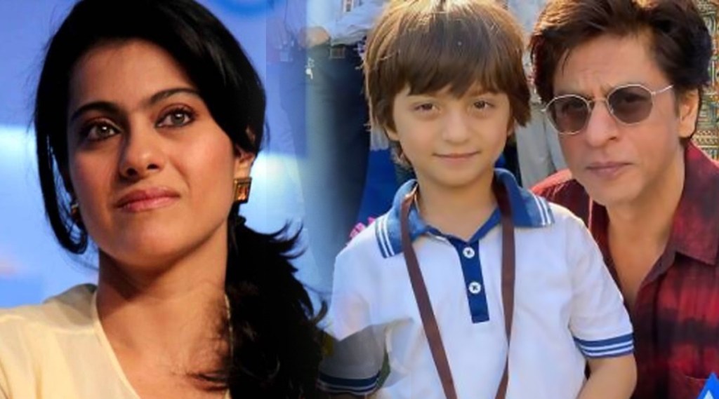 shah rukh khan, kajol, abram, kajol