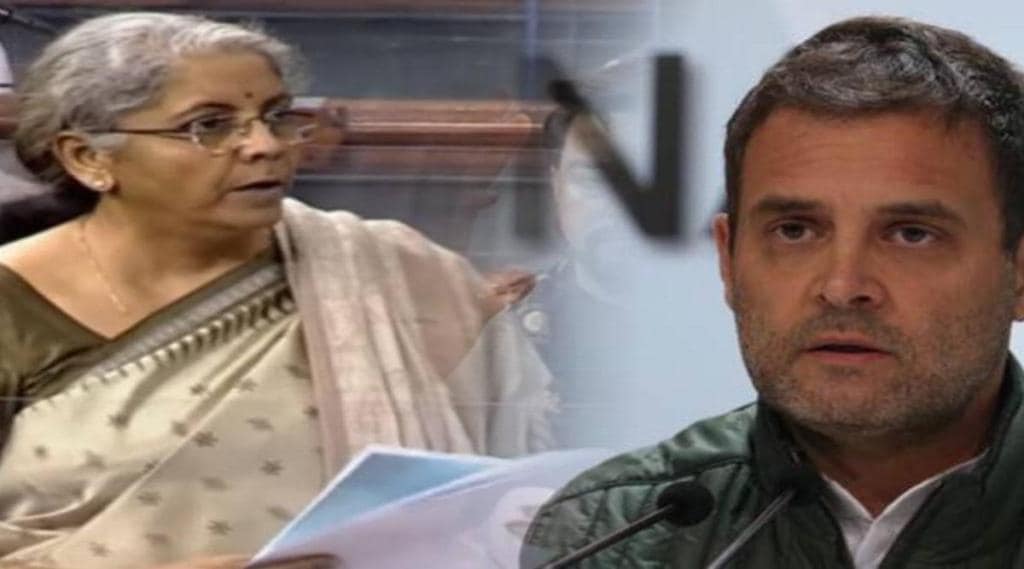 Nirmala sitaraman jibe at rahul Gandhi on NMP