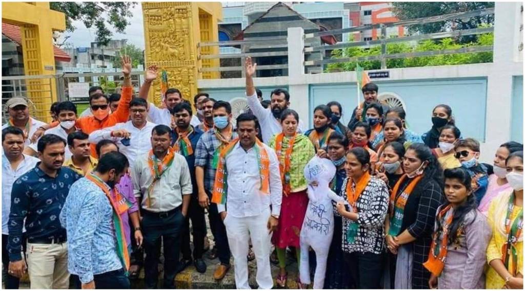 पिंपरी-चिंचवड : महिला सुरक्षेबाबत सरकारला जाग कधी येणार? – भाजयुमोचा सवाल!
