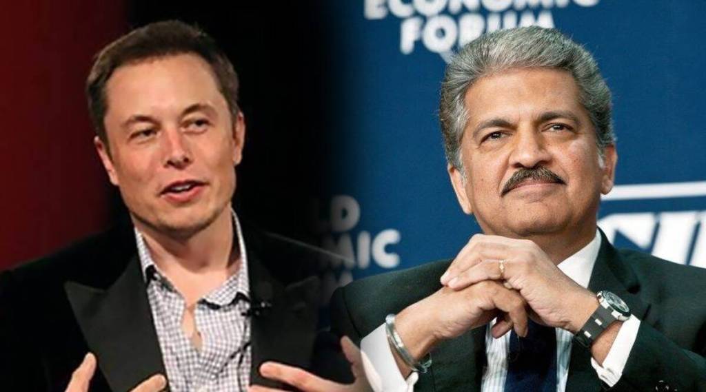 Elon Musk and Anand Mahindra Elon Musk and Anand Mahindra