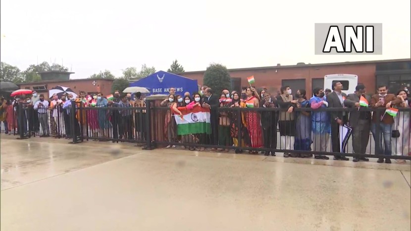 Indian Americans welcome PM Modi in Washington